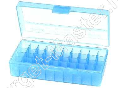 MTM CASE-GARD  -  Munitie Bewaar Doos  -  P50-45  -  inhoud 50  -  kleur BLAUW